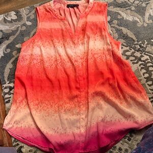 Apt. 9 Gradient Sleeveless Top in Pink and Orange